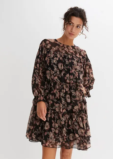 Kleid mit Volants, bonprix