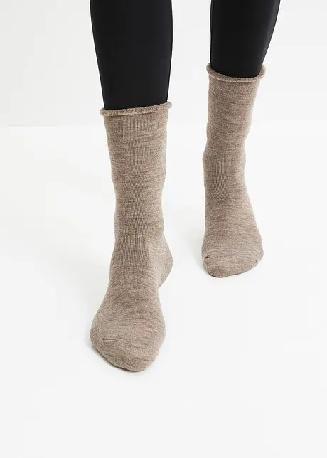 Thermo Socken mit Umschlagbündchen und Innenfrottee (4er Pack), bonprix