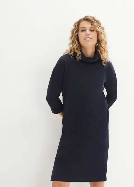 Oversize-Kleid mit weitem Kragen, bonprix