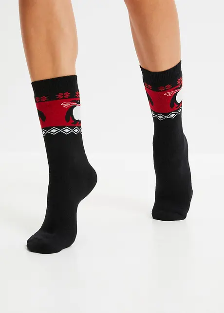 Lot de 3 paires de chaussettes thermo avec intérieur éponge doux et nœud en satin, bpc bonprix collection