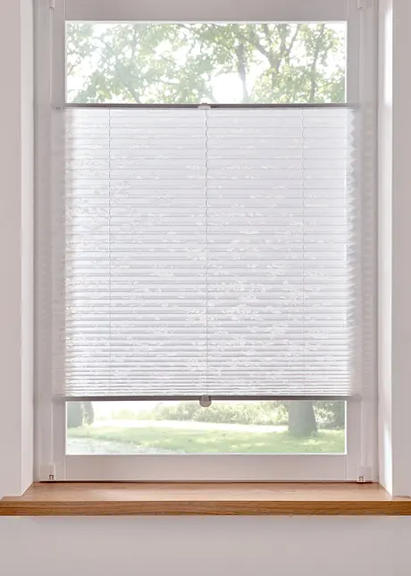 Ausbrenner Plissee mit Blumen, bpc living bonprix collection