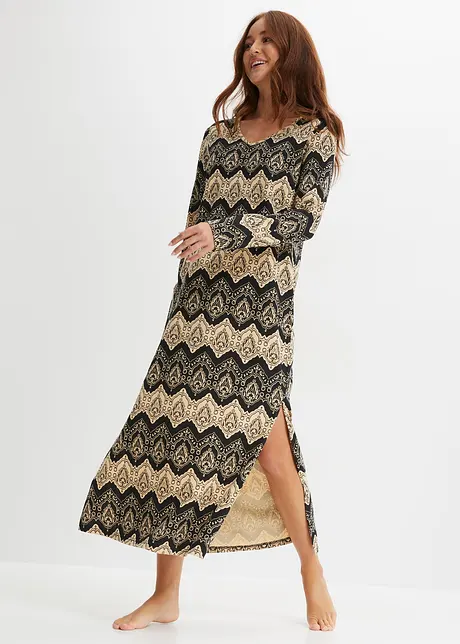 Nachtkleid langarm mit Seitenschlitzen, bpc bonprix collection