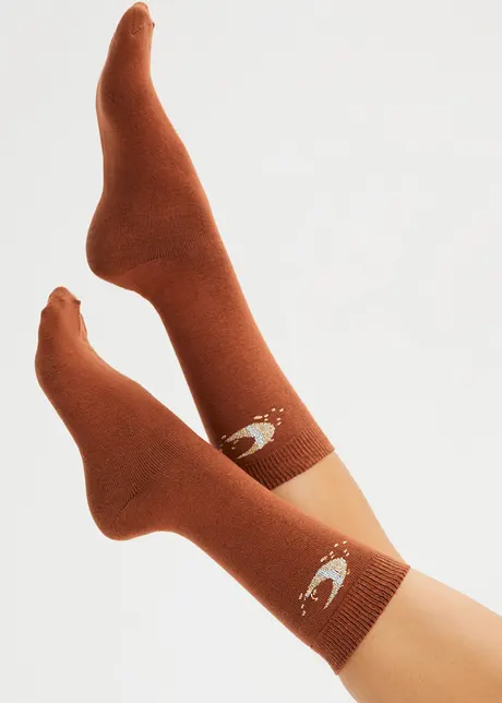 Lot de 5 paires de chaussettes avec fil brillant, bpc bonprix collection