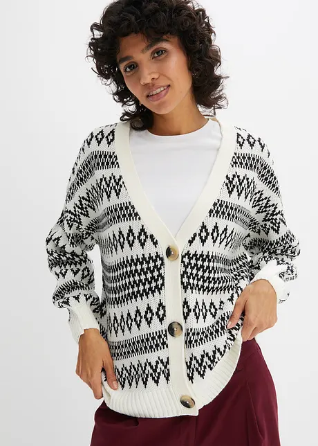 Norweger Strickjacke mit Knöpfen, bpc bonprix collection