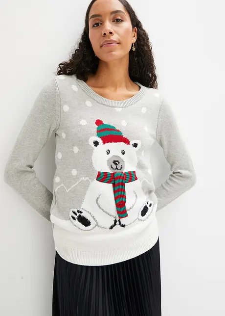 Pull de Noël en maille, bonprix