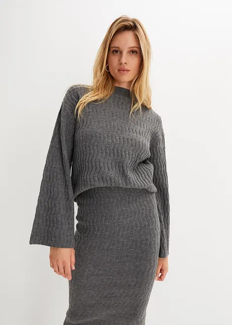 Pullover mit Struktur, bonprix