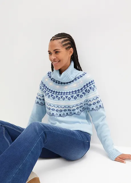 Norweger-Rollkragenpullover, bonprix