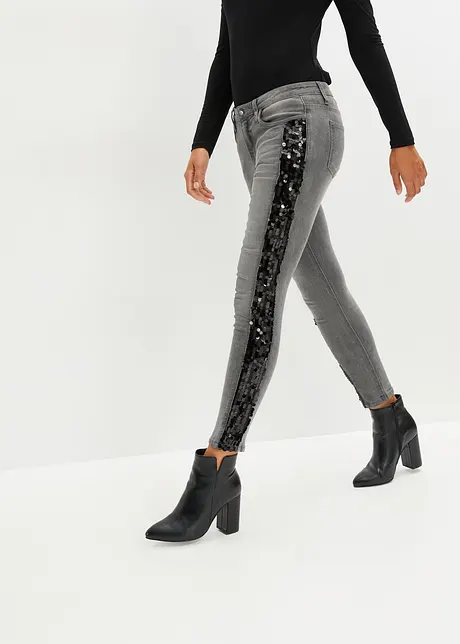 Jean skinny à paillettes, BODYFLIRT