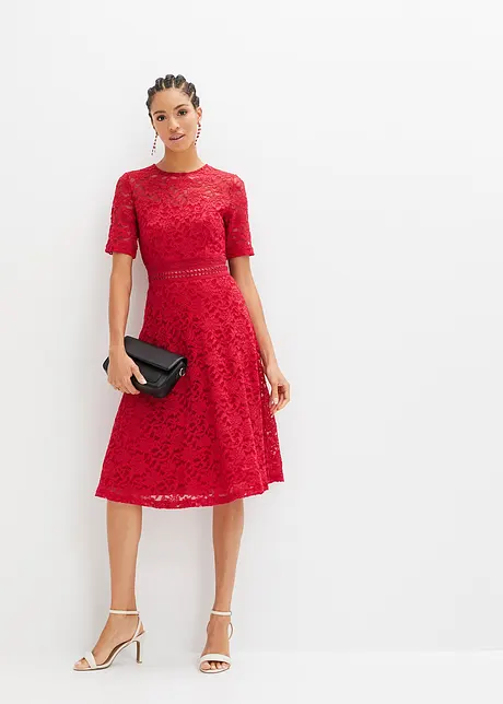 Spitzenkleid mit Häkeleinsatz, bonprix