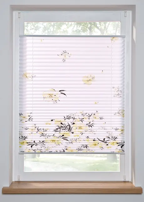 Plissee mit Blumen Druck, bonprix