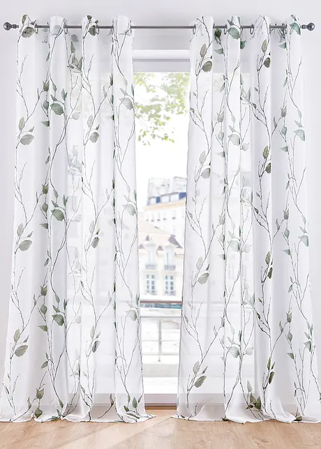Gardine aus leichtem Voile (1er Pack), bonprix