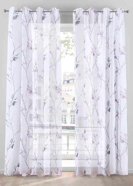 Gardine aus leichtem Voile (1er Pack), bonprix