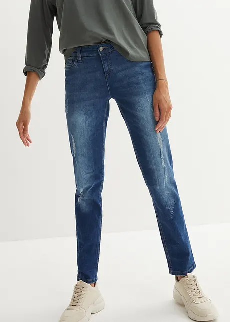 Boyfriend Jeans Mid Waist, Stretch, bonprix