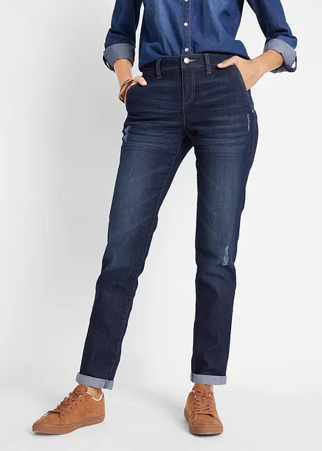 Boyfriend-Jeans Mid Waist, Komfort-Stretch, bonprix