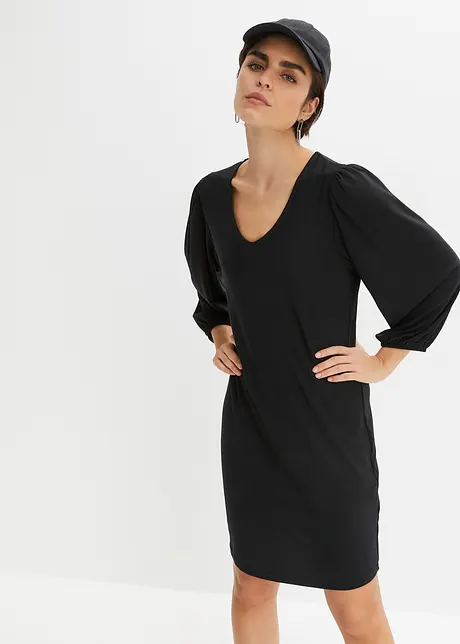 Robe en jersey avec manches bouffantes, bonprix