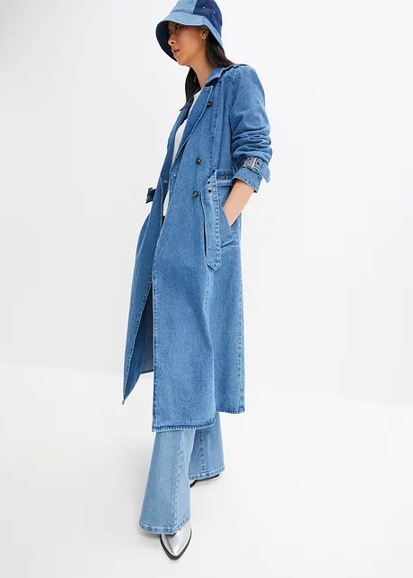 Trench-coat en jean, bonprix