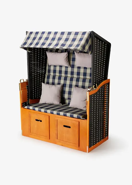 Fauteuil-cabine à tissu à carreaux, bonprix