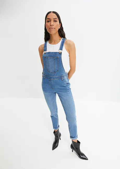 Jeans-Latzhose im Boyfriend Fit, bonprix