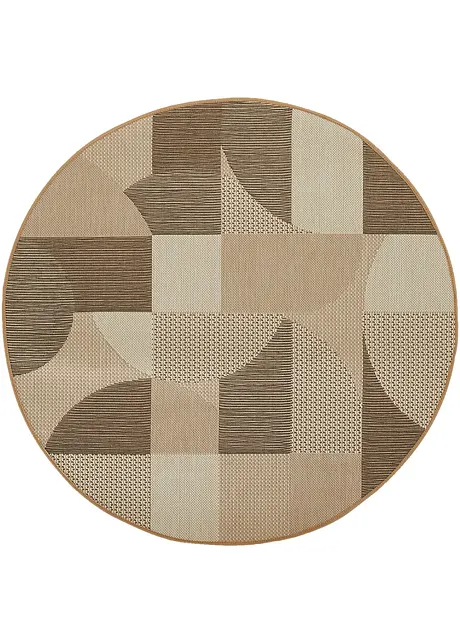 Runder In- und Outdoorteppich in graphischer Musterung, bpc living bonprix collection