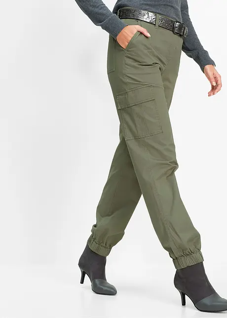 Cargo-Hose aus Baumwolle mit Stretch, bonprix