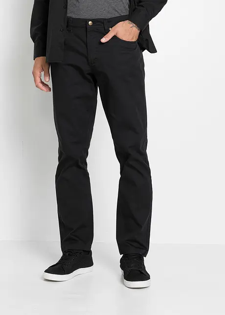 Regular Fit Twillhose aus reiner Baumwolle, Straight, bonprix