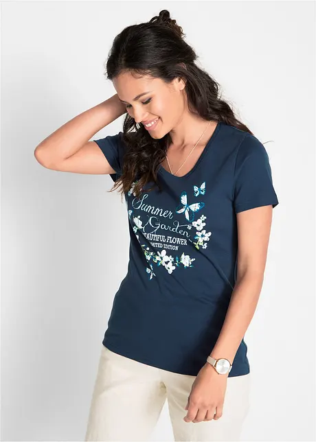 Baumwoll Shirt, Kurzarm, bonprix