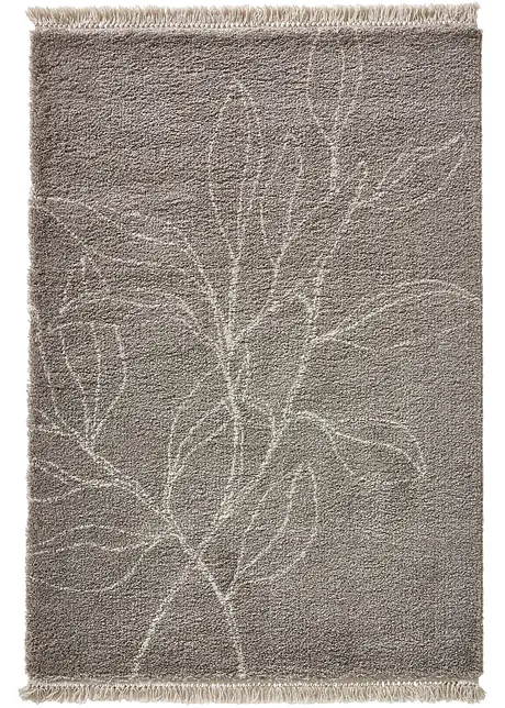 Hochflor Teppich mit floralen Motiven, bpc living bonprix collection