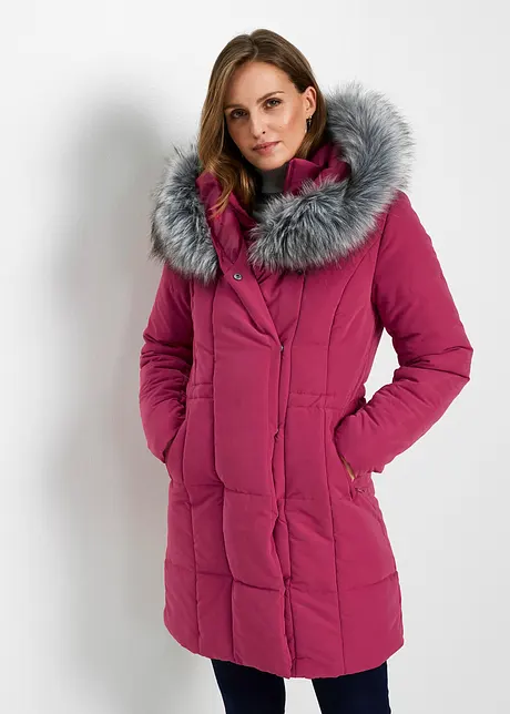 Parka longue à capuche avec détail synthétique, bpc selection