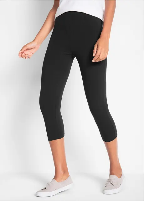 Schmal geschnittene Capri-Leggings (2er Pack), bonprix