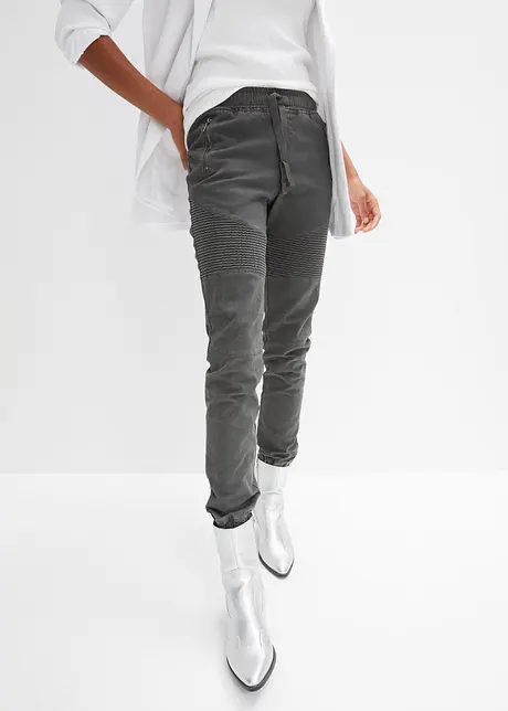 Hose mit Biker- Details, bonprix