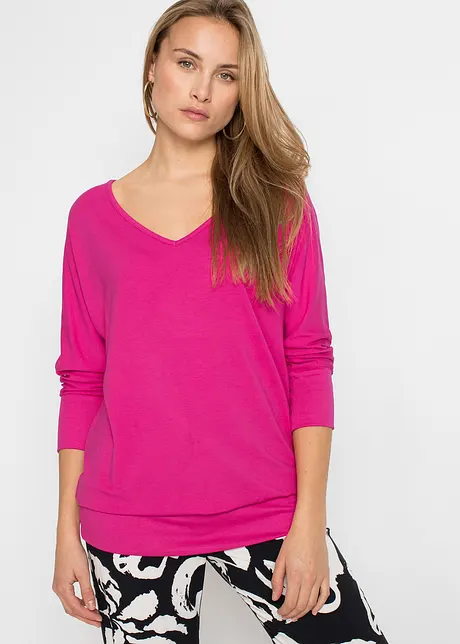 Oversized-Shirt aus fließender Viskose, bonprix