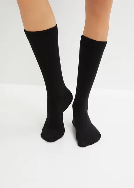 Lot de 4 chaussettes longueur mollet à bord non comprimant, bpc bonprix collection