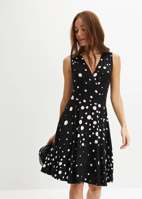 Jerseykleid mit auffälligem Druck, bonprix