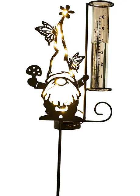 Déco solaire lutin avec pluviomètre, bpc living bonprix collection