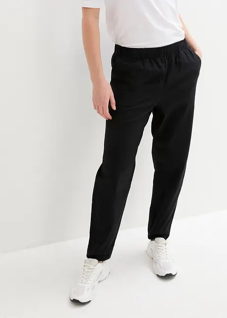 Hose aus Baumwoll-Leinen-Mix, High-Waist, bonprix