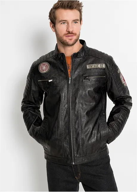 Lederimitat-Jacke, bonprix