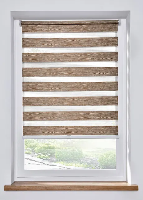 Doppelrollo mit Holz Optik, bpc living bonprix collection