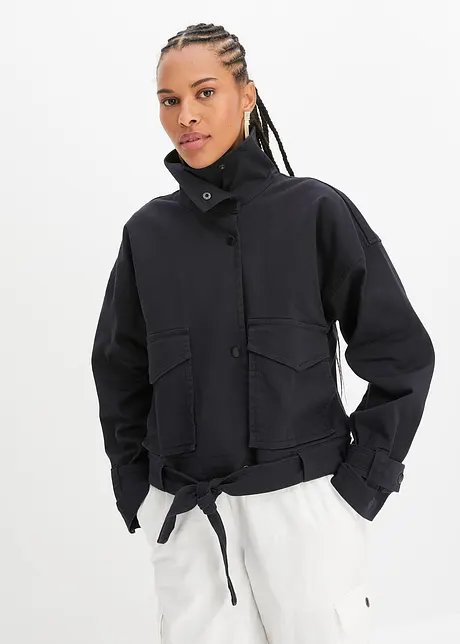 Oversized Twill-Jacke, bonprix