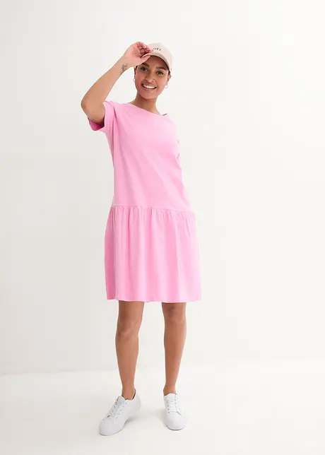 Kurzes Shirt-Kleid aus Bio-Baumwolle, bonprix