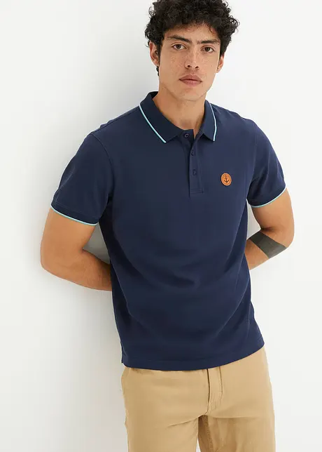 Poloshirt, Kurzarm aus Bio Baumwolle, bonprix