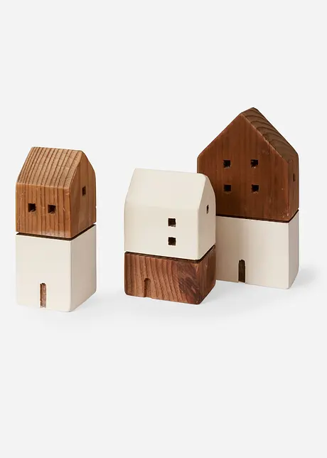 Deko-Objekt Häuser (3-tlg.Set), bpc living bonprix collection