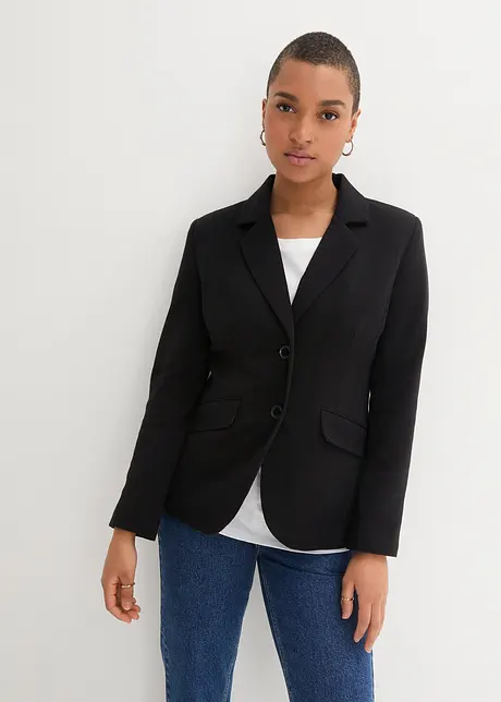 Blazer cintré en jersey de coton, bonprix