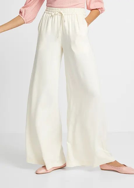 Marlenehose aus leicht glänzender Viskose, bonprix