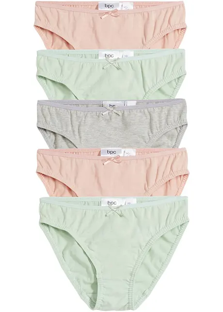 Lot de 5 slips coton, bonprix