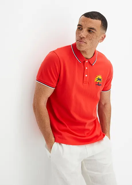 Pique-Poloshirt, Kurzarm aus Bio Baumwolle, bpc bonprix collection