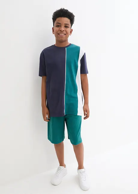 Jungen T-Shirt und kurze Hose aus Bio-Baumwolle (2-tlg.Set), bpc bonprix collection