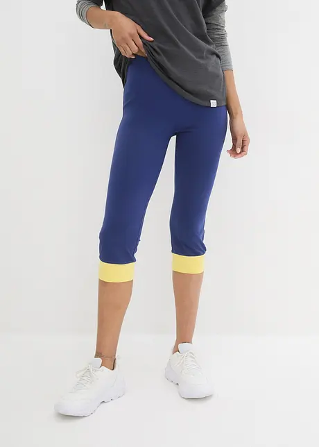 Capri-Leggings mit Kontrastbündchen, bonprix