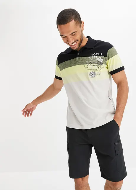 Jersey Poloshirt aus reiner Baumwolle, Kurzarm, bonprix