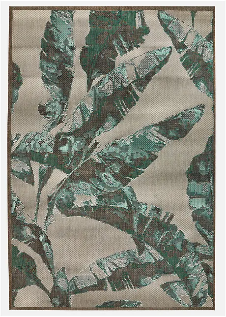In- und Outdoor Teppich mit großen Blättern, bpc living bonprix collection