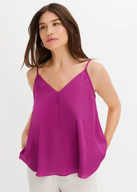 Blouse sans manches en satin, BODYFLIRT